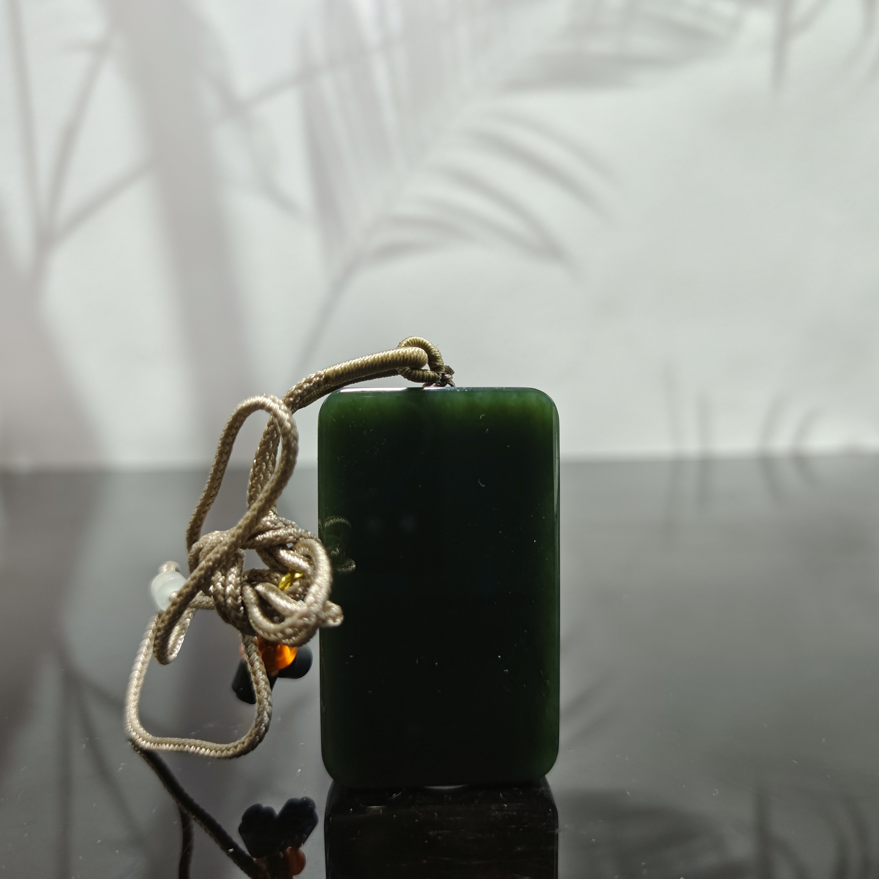 N和田玉无事牌吊坠1687