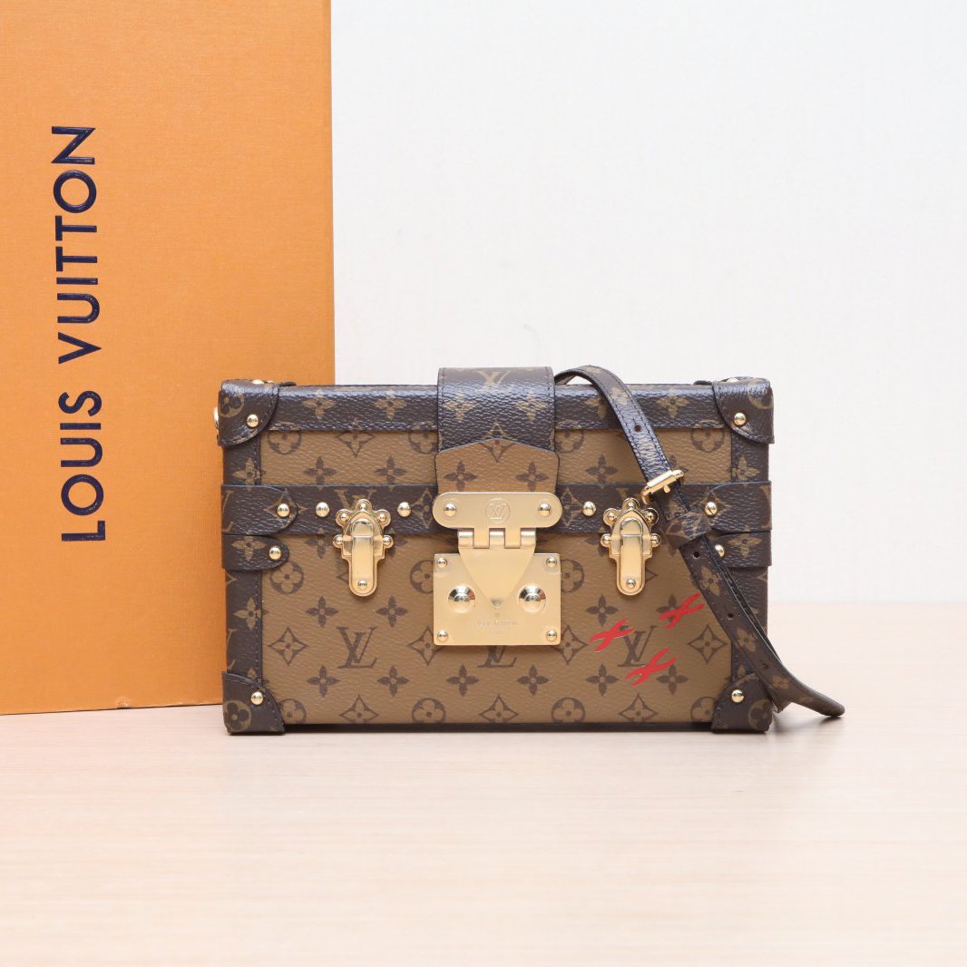 95新 LouisVuitton/路易威登 小花攀攀PETITE MALLE 月光宝盒 20