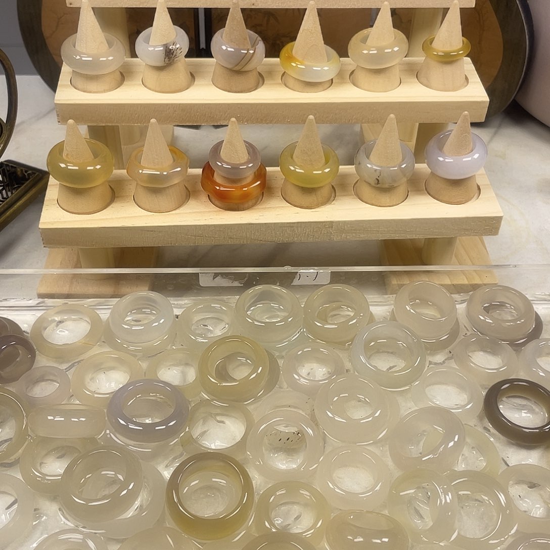 玛瑙/玉髓合金戒指了1