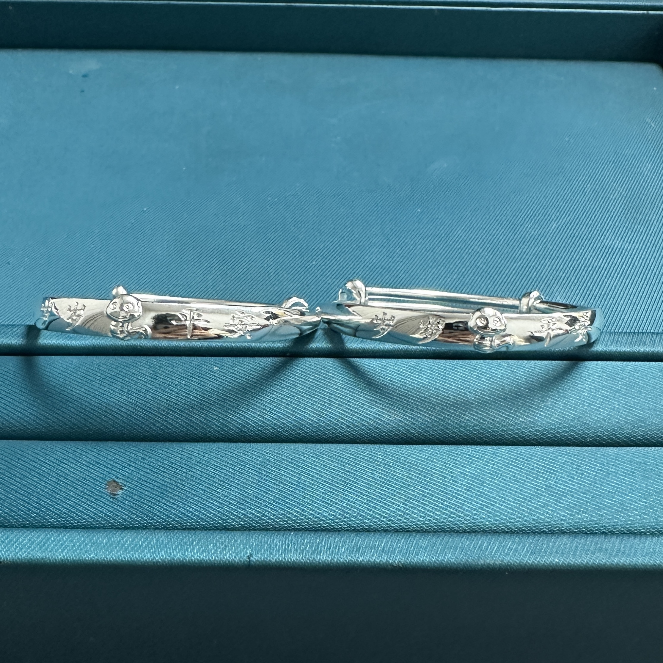 足银手镯 岁岁平安儿童手镯（礼品）