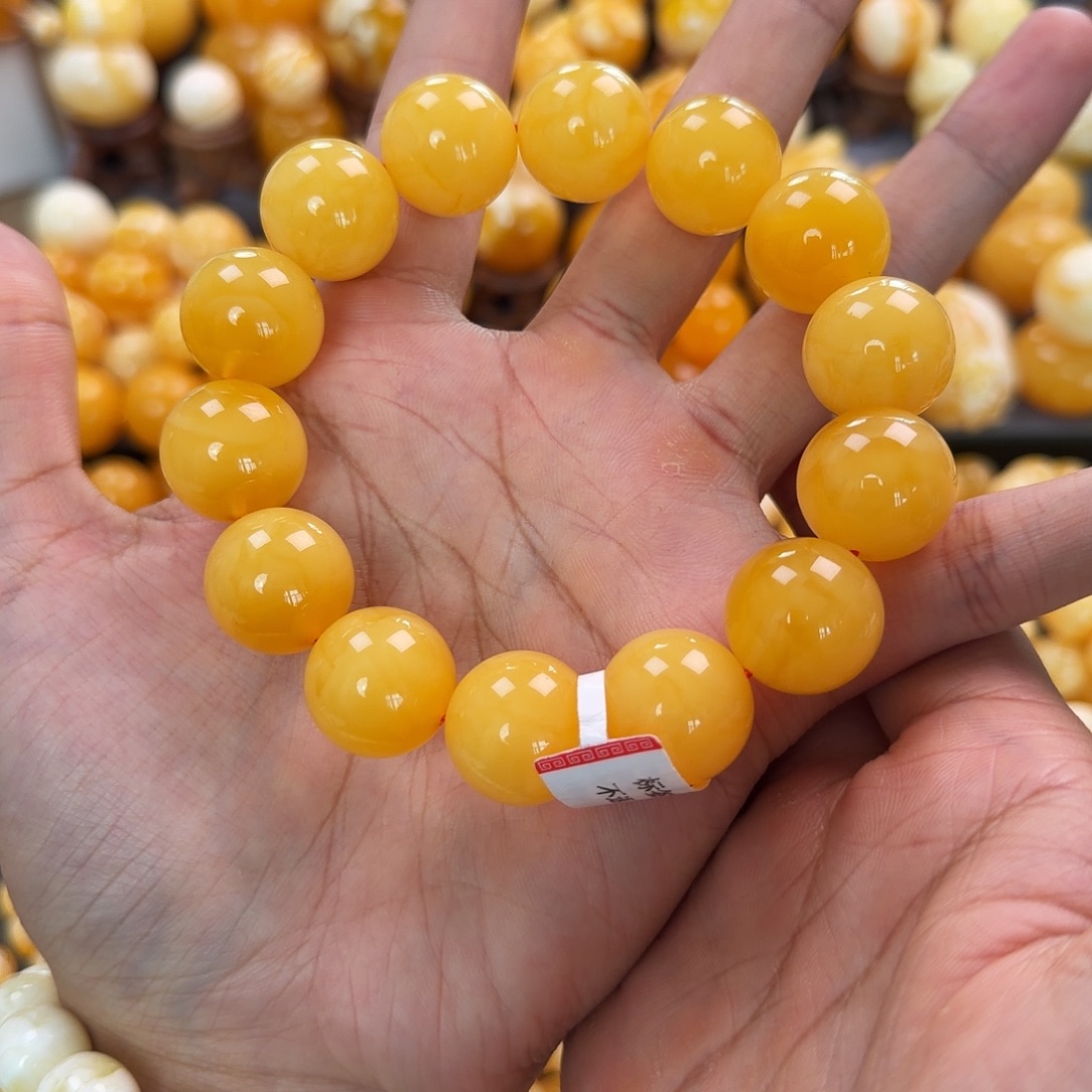 琥珀未镶嵌珠宝奇石18mm同料