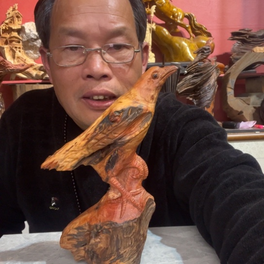 松木用****9纯手工雕刻鸟111111