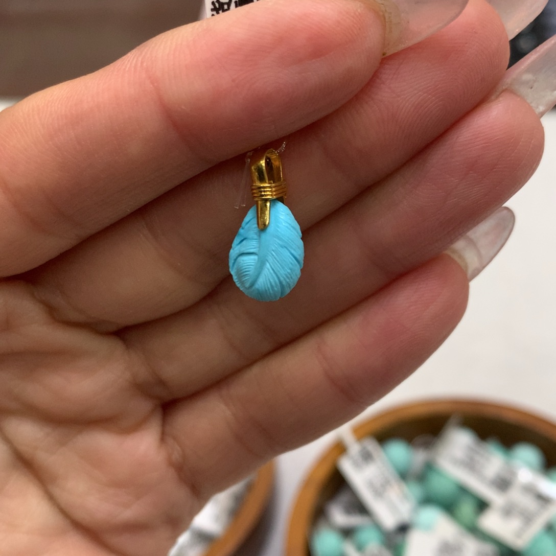 绿松石珠宝奇石未镶嵌