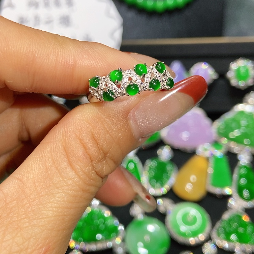 【闪购商品】翡翠戒指未镶嵌天然翡翠