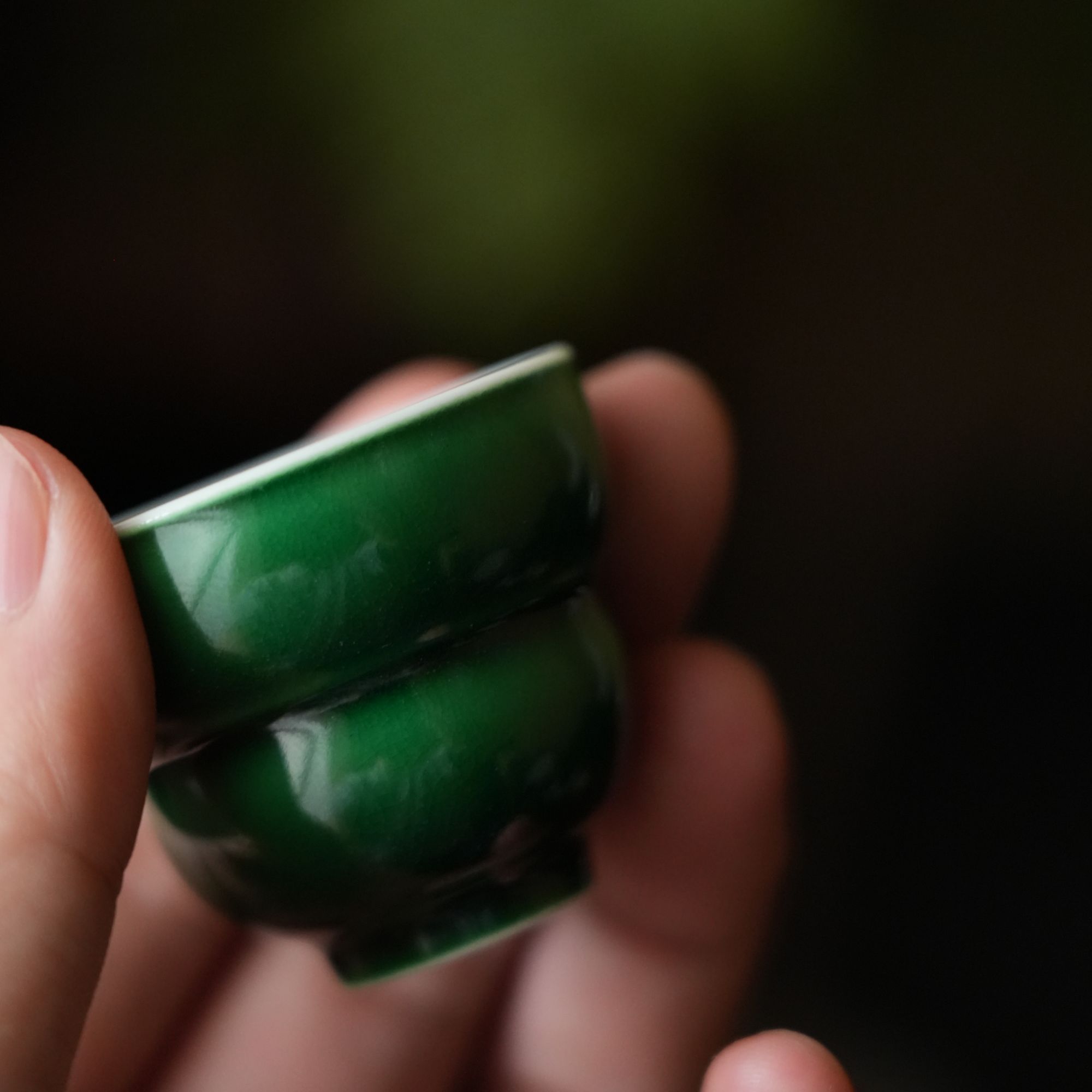 【雲梦】瓷堂里-帝王绿迷你葫芦杯