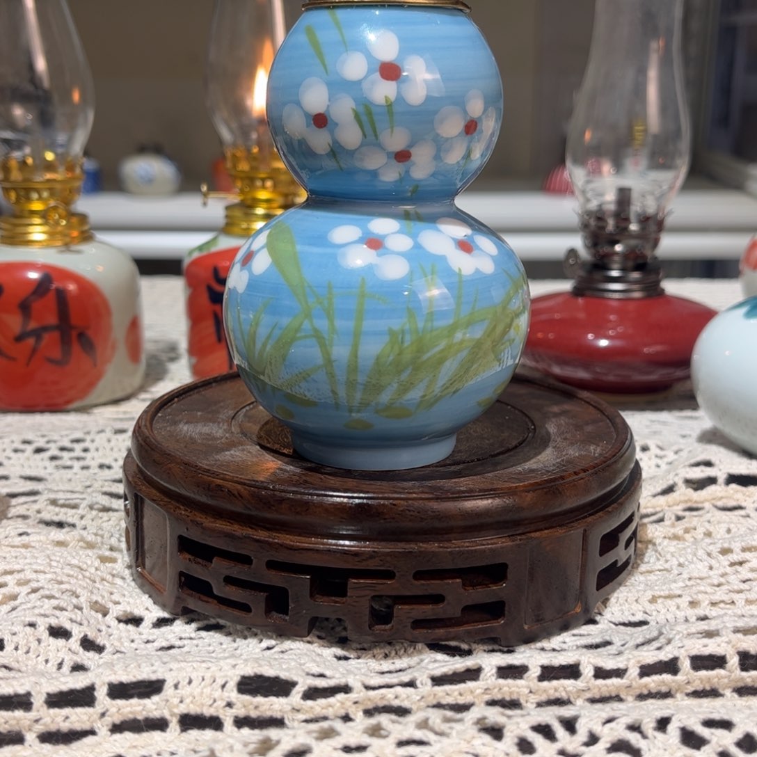 摆件景德镇陶瓷香薰灯