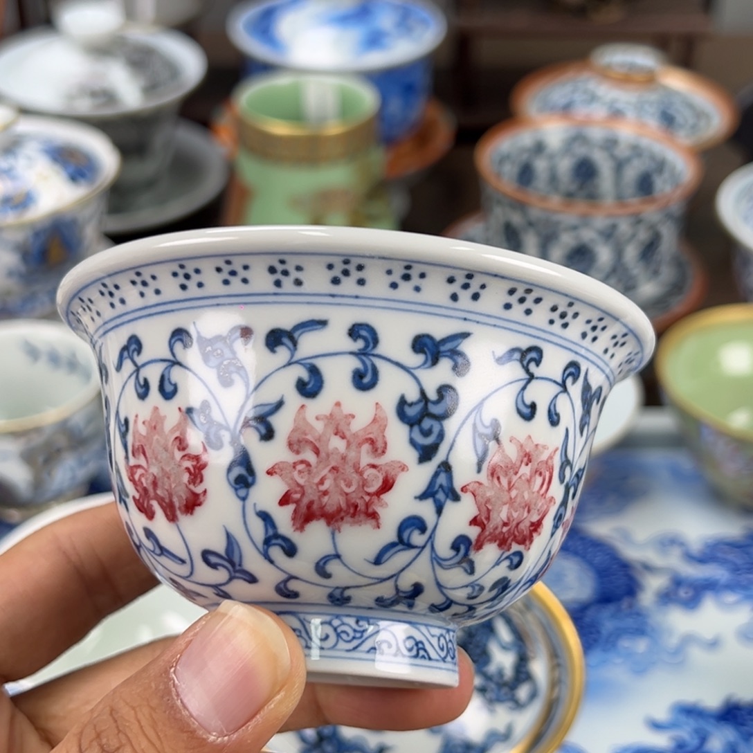 水***茶景德镇手工手绘陶瓷