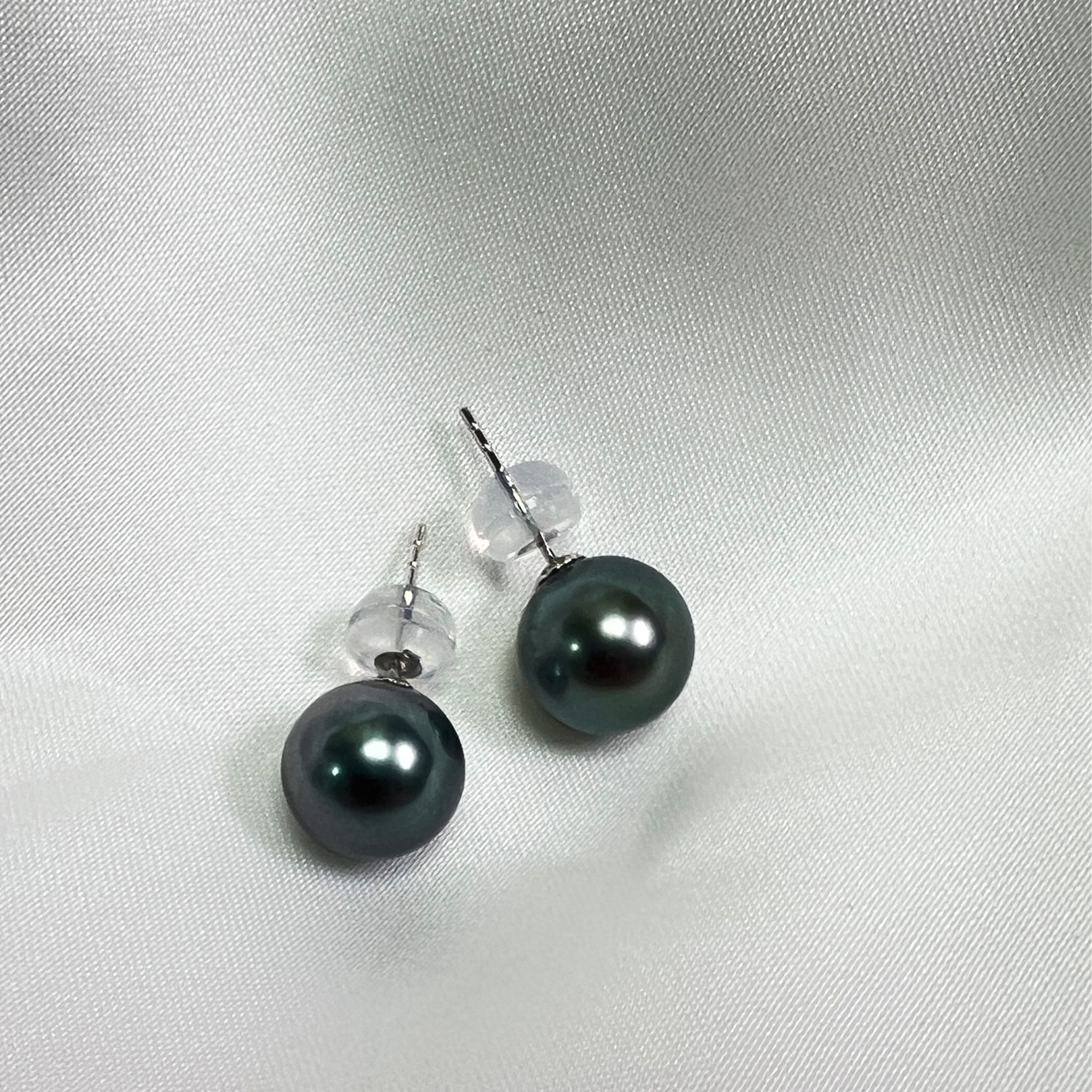 【总裁价到】京润珍珠 G18k金9-9.5mm海水珍珠耳钉 