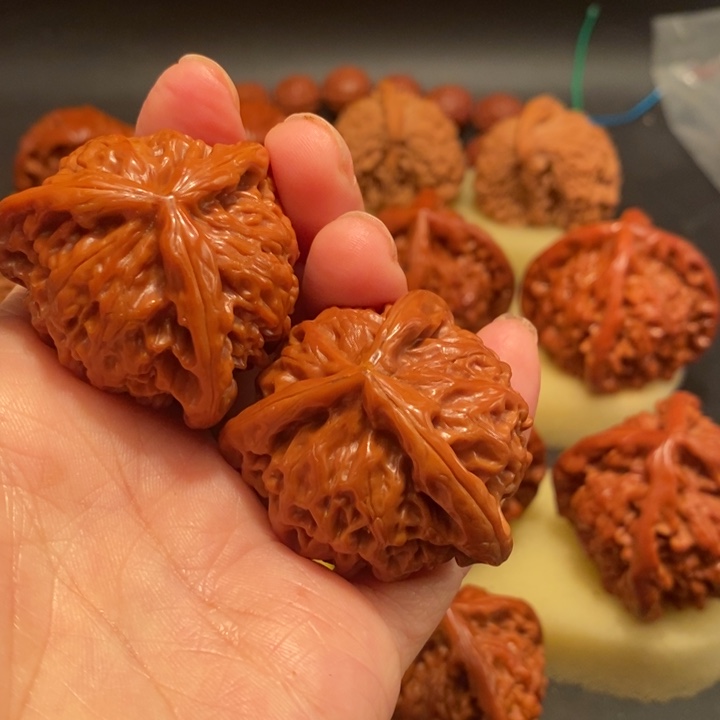 用***三吊坠猴头核桃工艺核桃