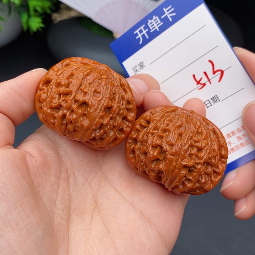 文玩核桃把件43水龙纹513