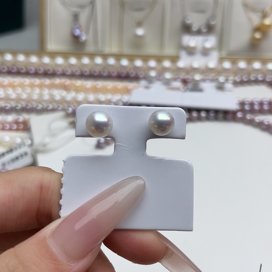 未镶嵌耳饰淡水珍珠