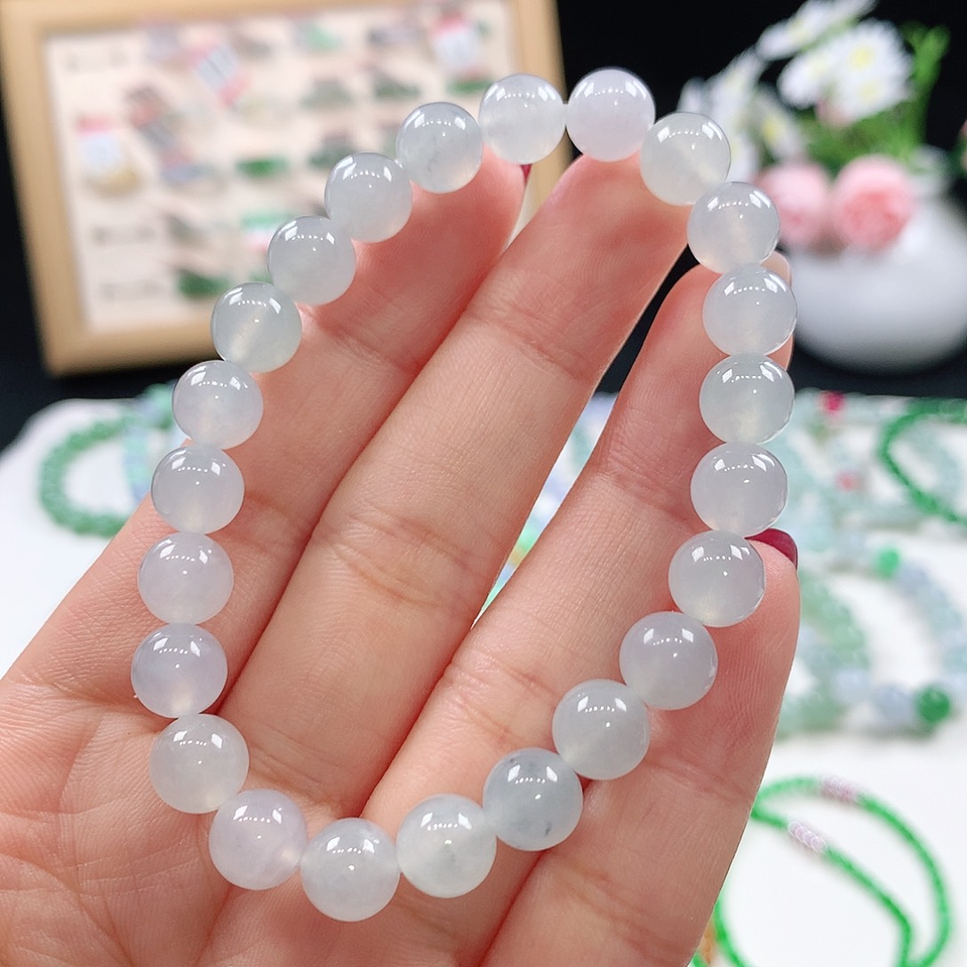 翡翠未镶嵌手链8mm