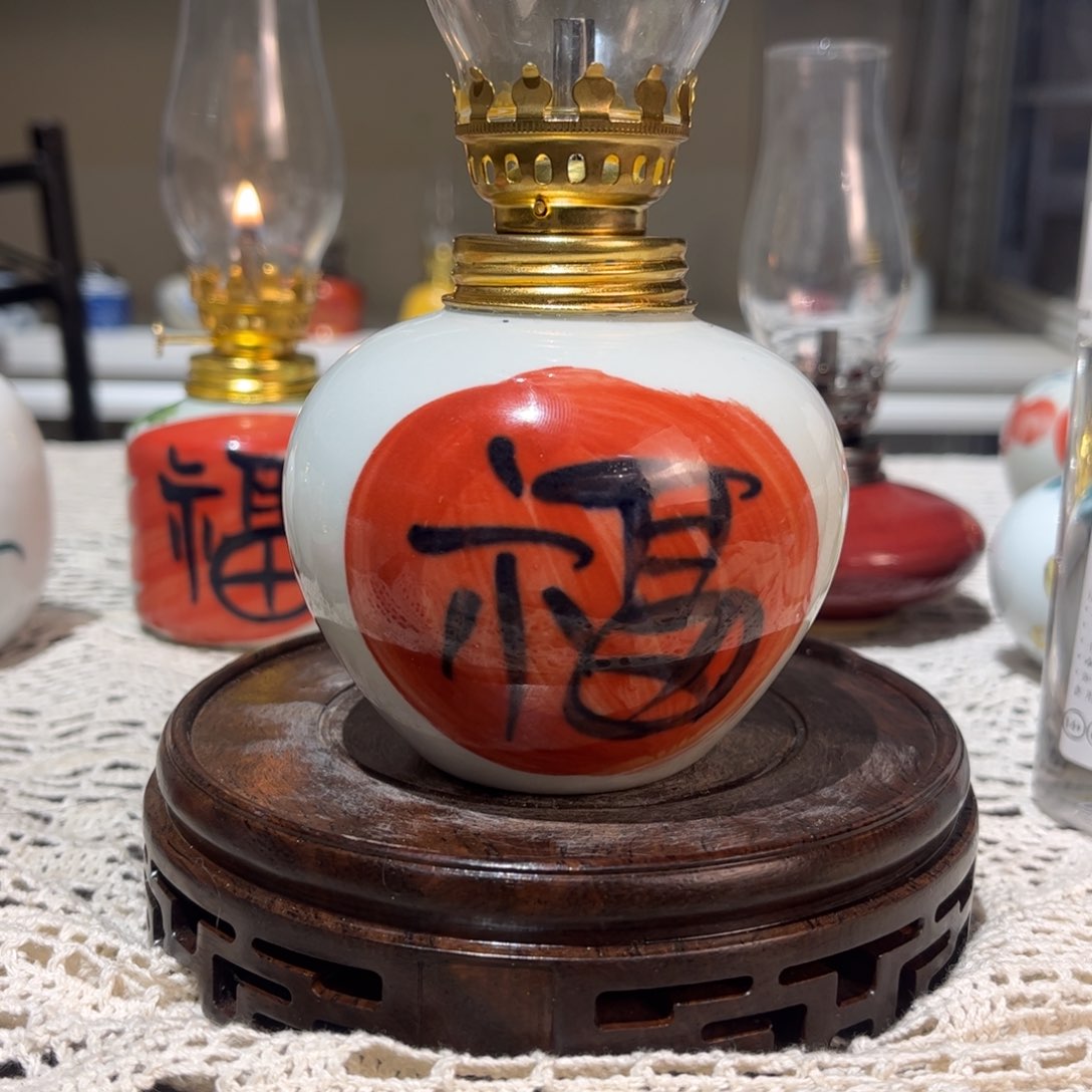 摆件景德镇陶瓷香薰灯