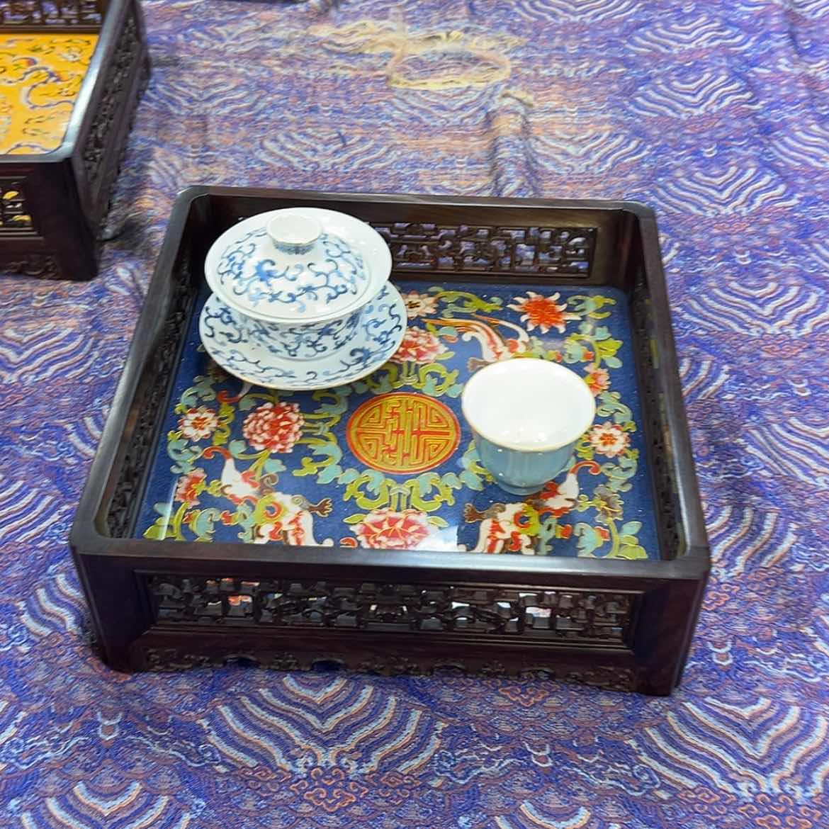 【闪购商品】红酸枝木类成套家具茶盘