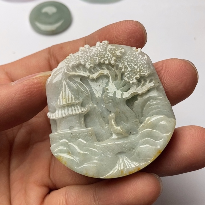 翡翠未镶嵌颈饰翡翠