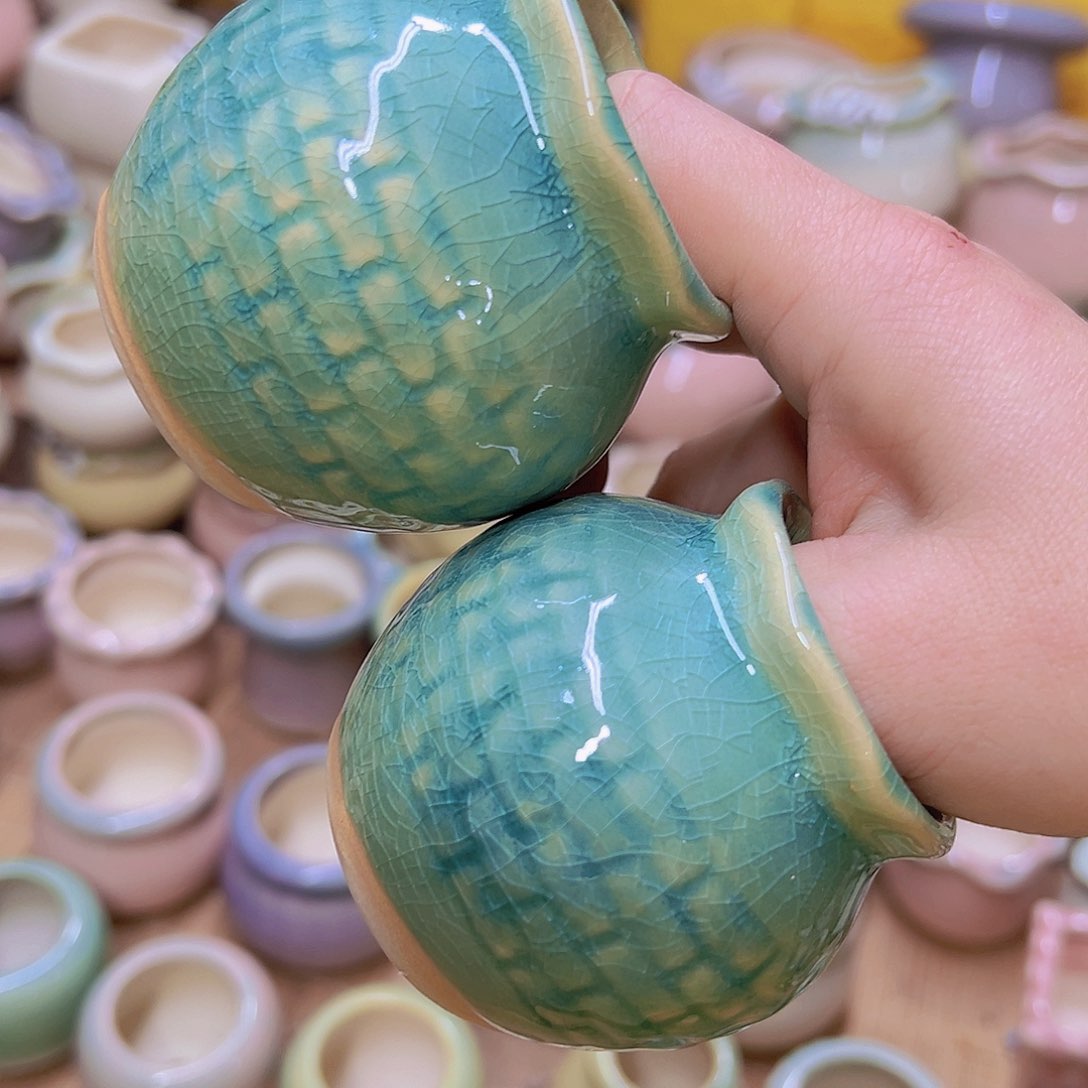 红陶陶瓷花盆当场满12包邮