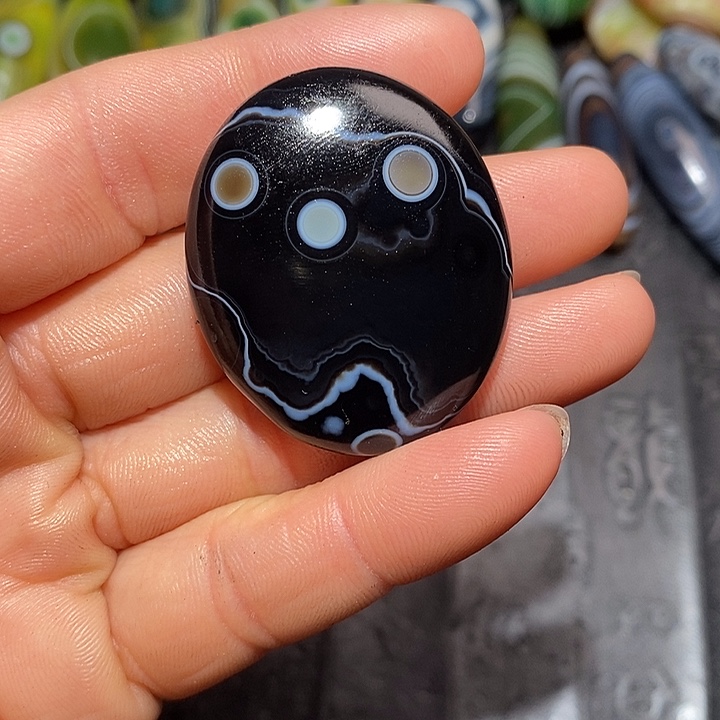玛瑙/玉髓合金颈饰