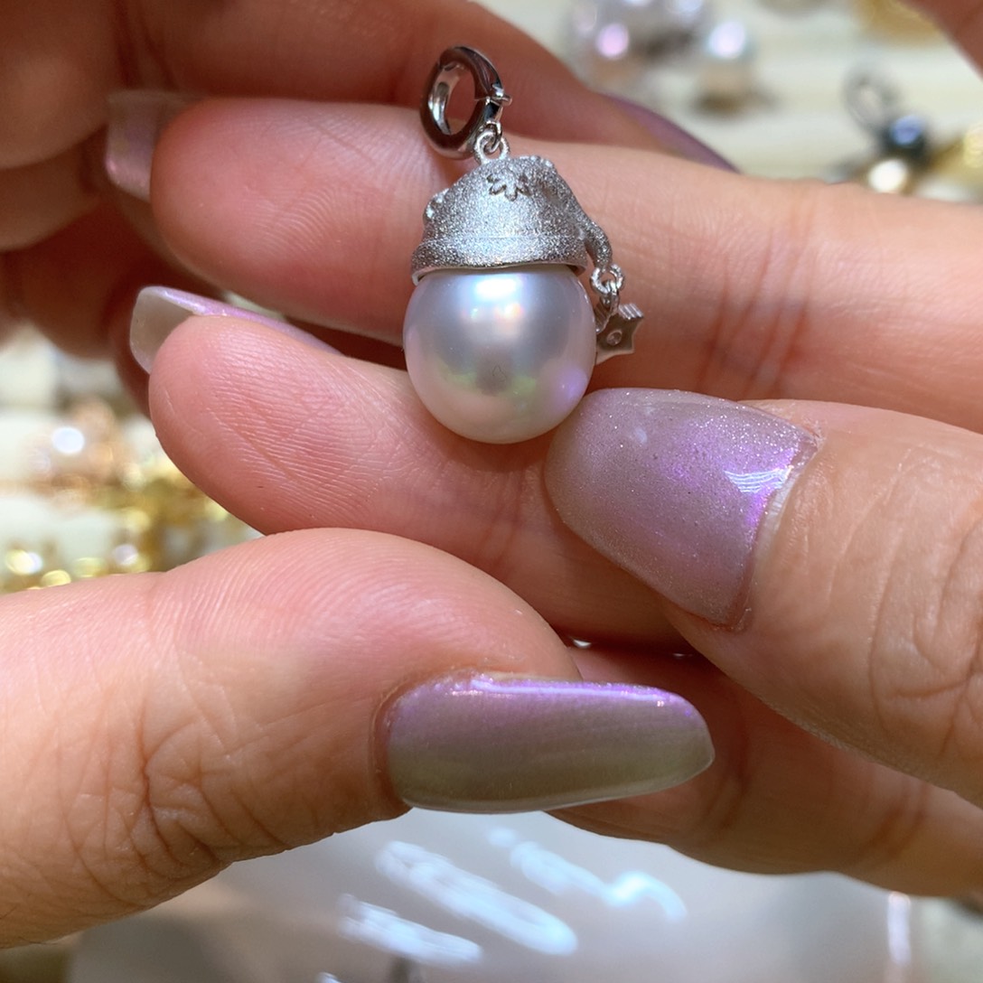 海水珍珠颈饰银S925镶嵌