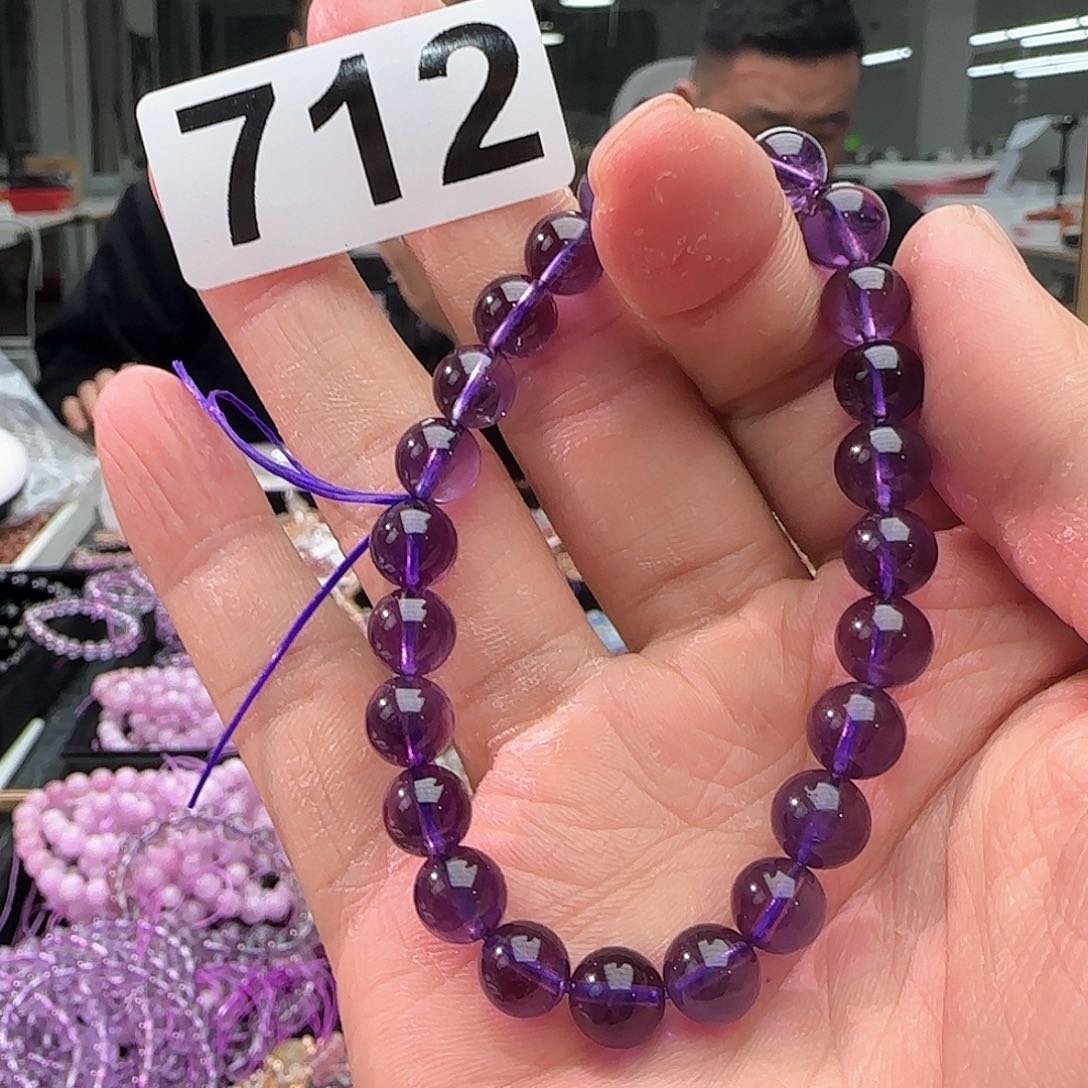 水晶手链未镶嵌712紫水晶