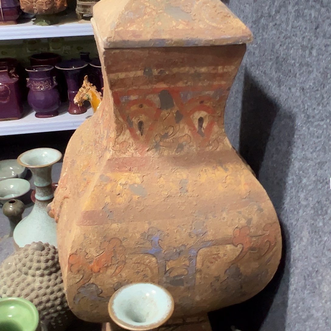 爱***赢瓦当摆件茶壶茶台陶瓷