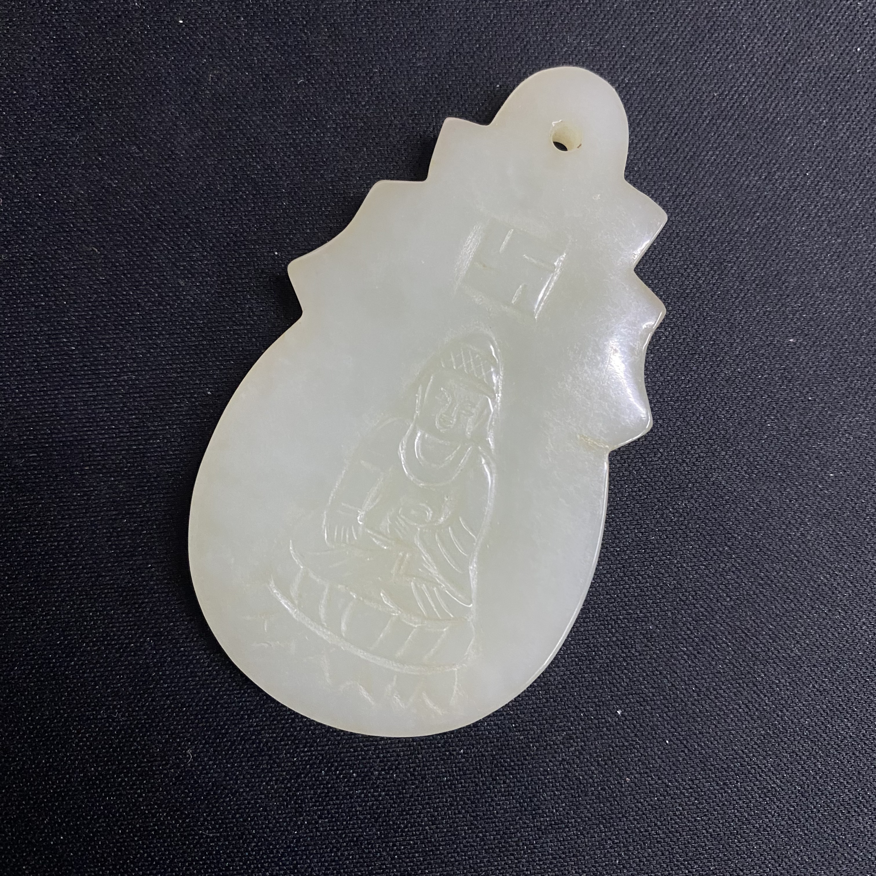 清代和田玉佛牌玉佩-NX