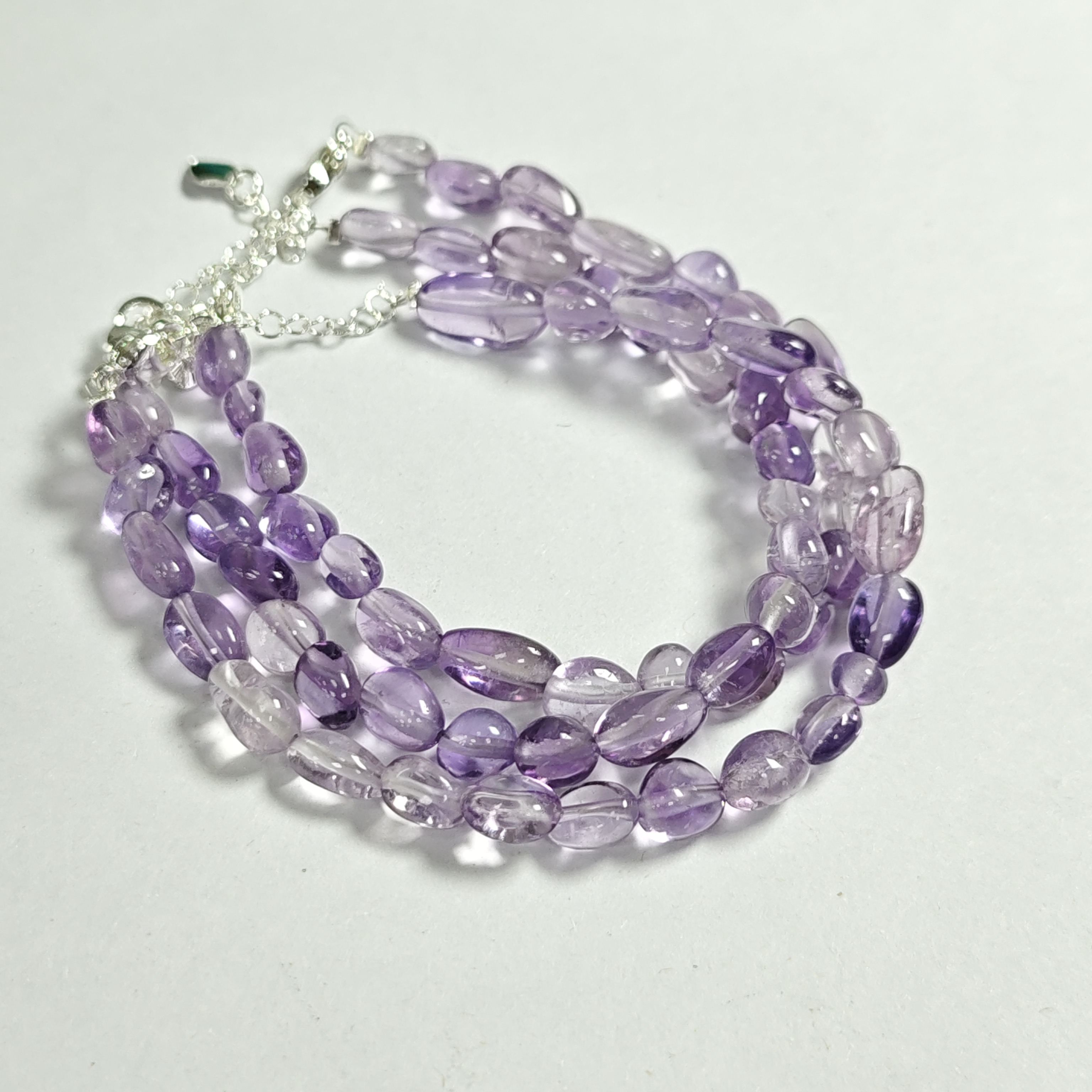 【书记甄选】天然紫水晶随型单圈手链 多样性发一件 7497CC