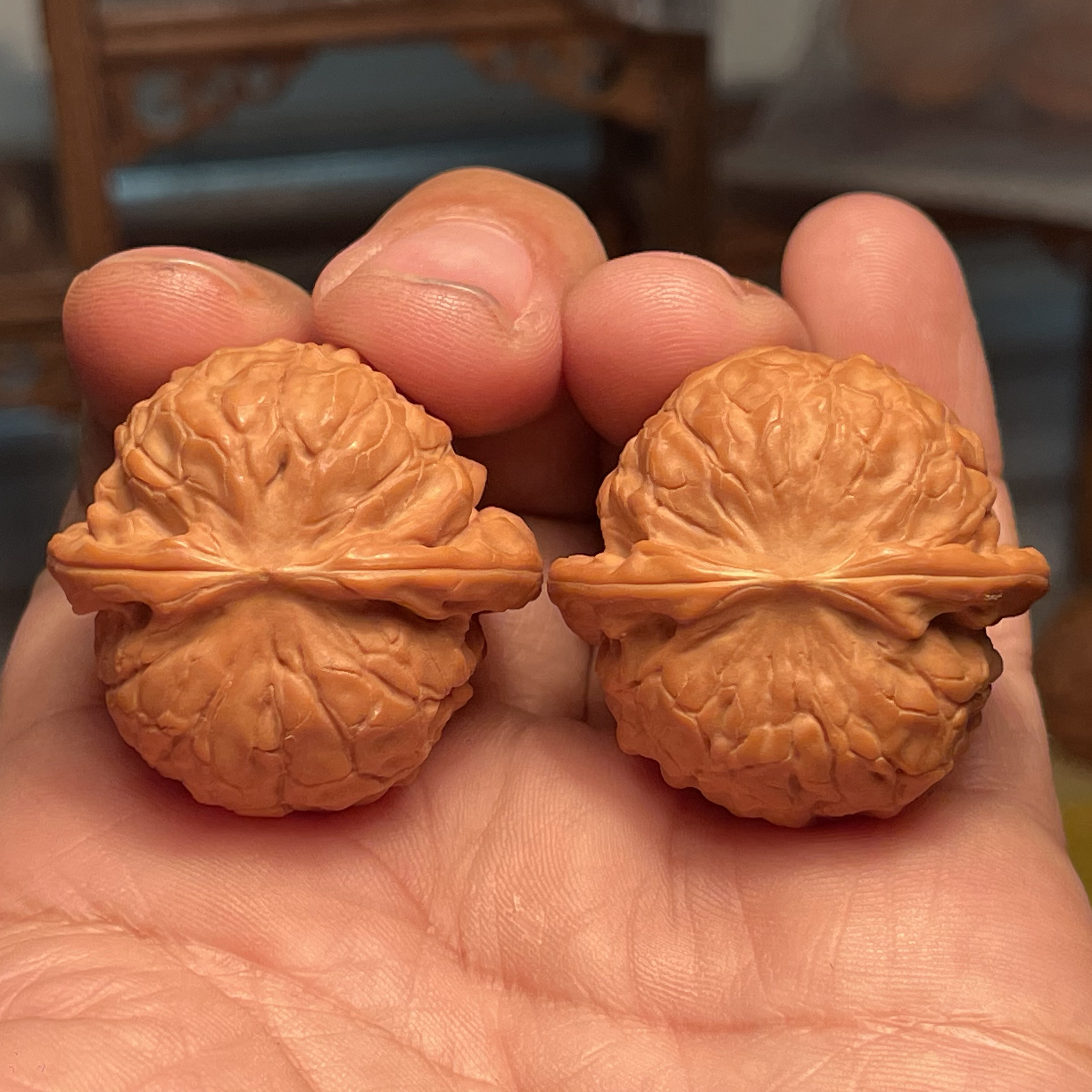 文玩核桃甲骨文狮子头随机发