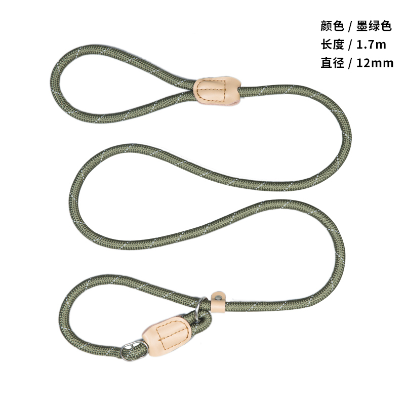 狗狗P绳牵引绳训练防爆冲项圈嘴套一体小中大型犬养狗必备品狗绳