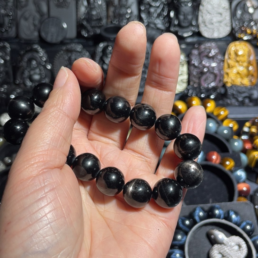 辉石手串未镶嵌亖**卌金运石13