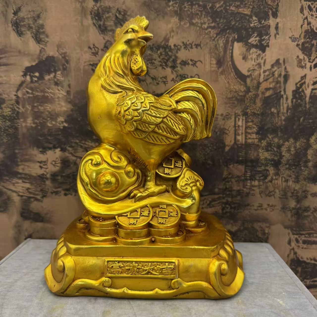 JY446/AW  十二生肖鸡/摆件