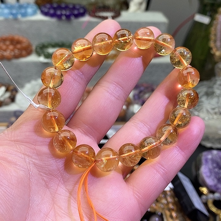 水晶手链未镶嵌黄塔晶10+