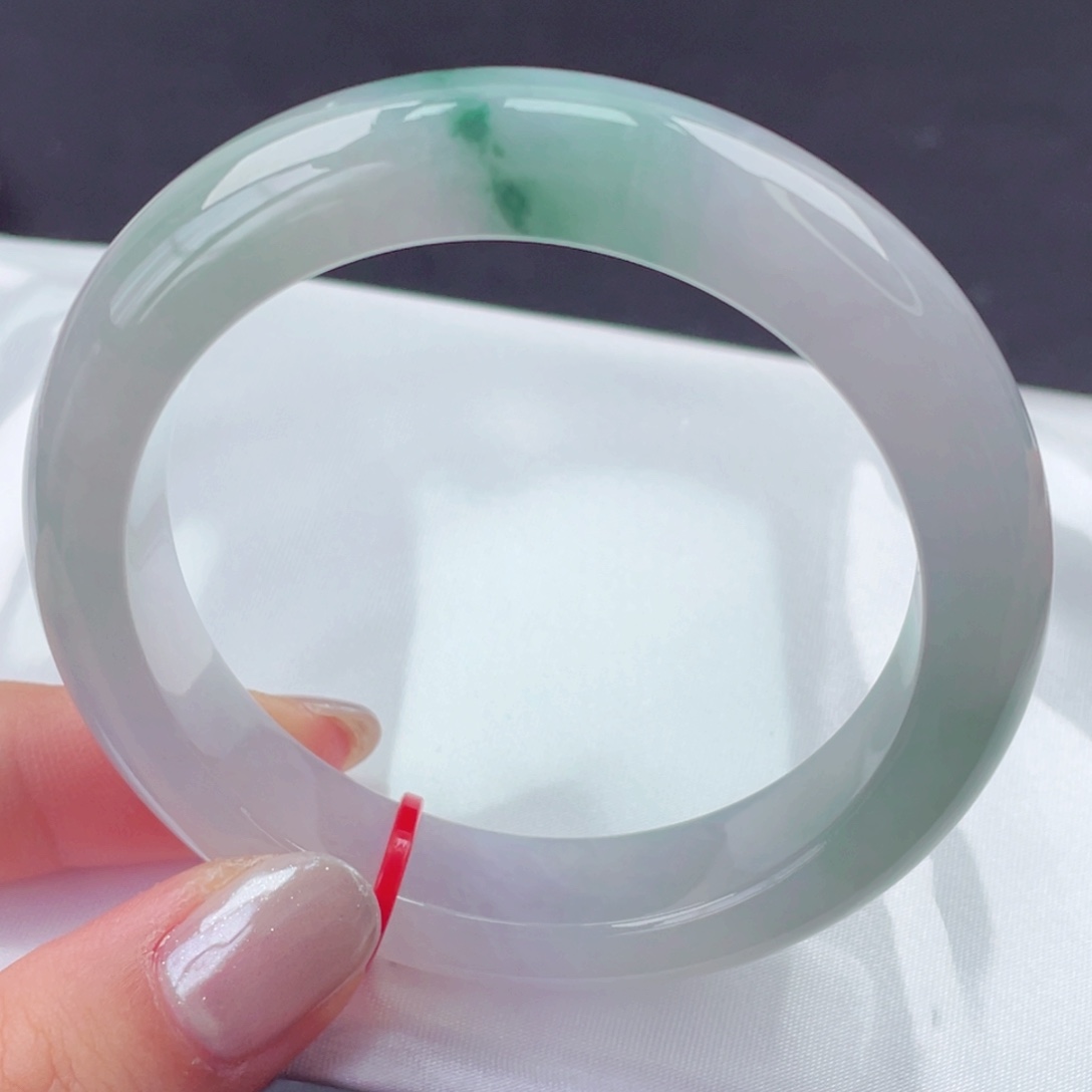 翡翠未镶嵌手镯55圈口