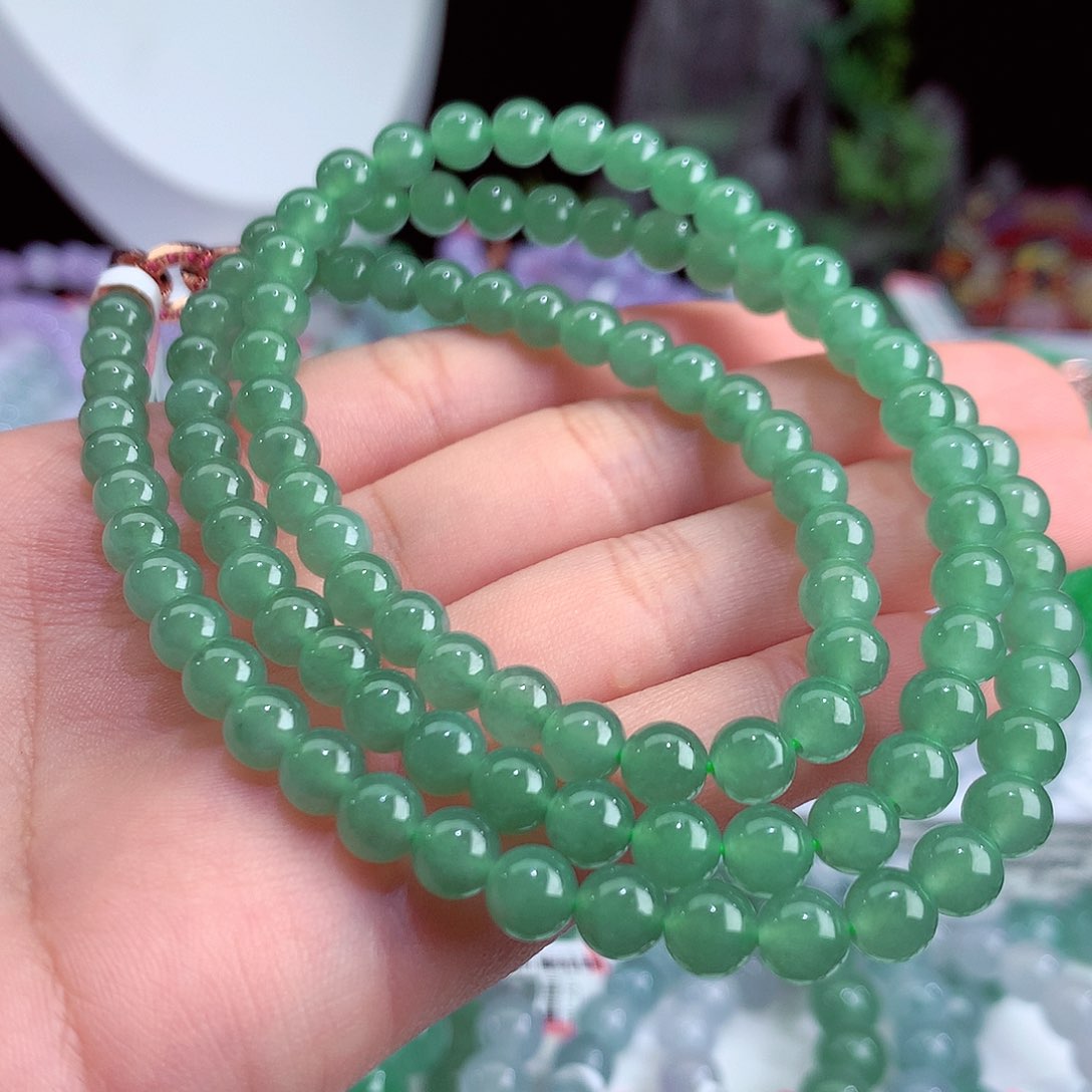 翡翠手链未镶嵌卡6