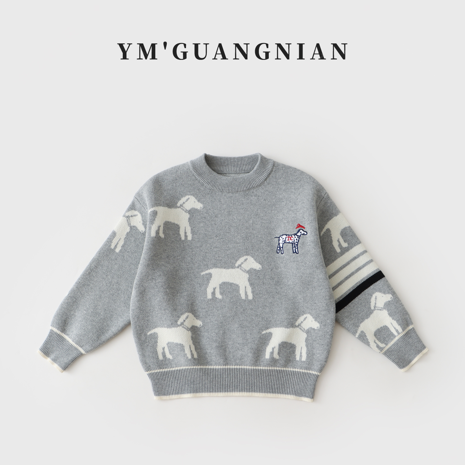 【幼棉光年】秋季男童时尚长袖毛衫儿童洋气休闲百搭毛衣J-323613