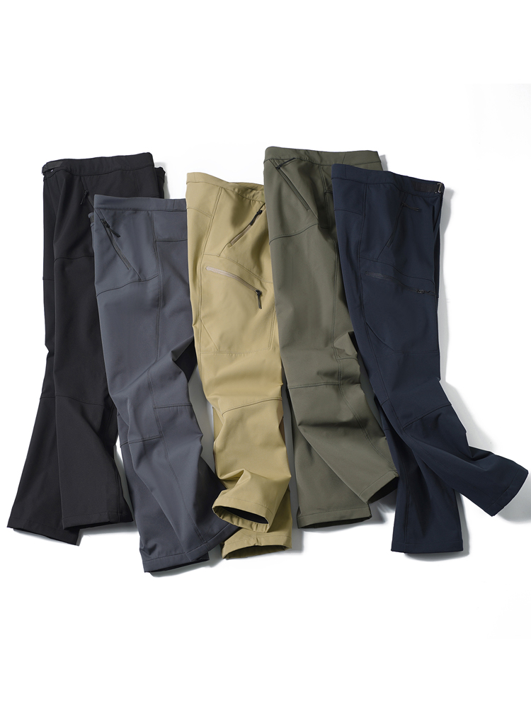 鸟家男士防泼水凉感防风防水耐磨户外长裤休闲简约四面弹力裤子