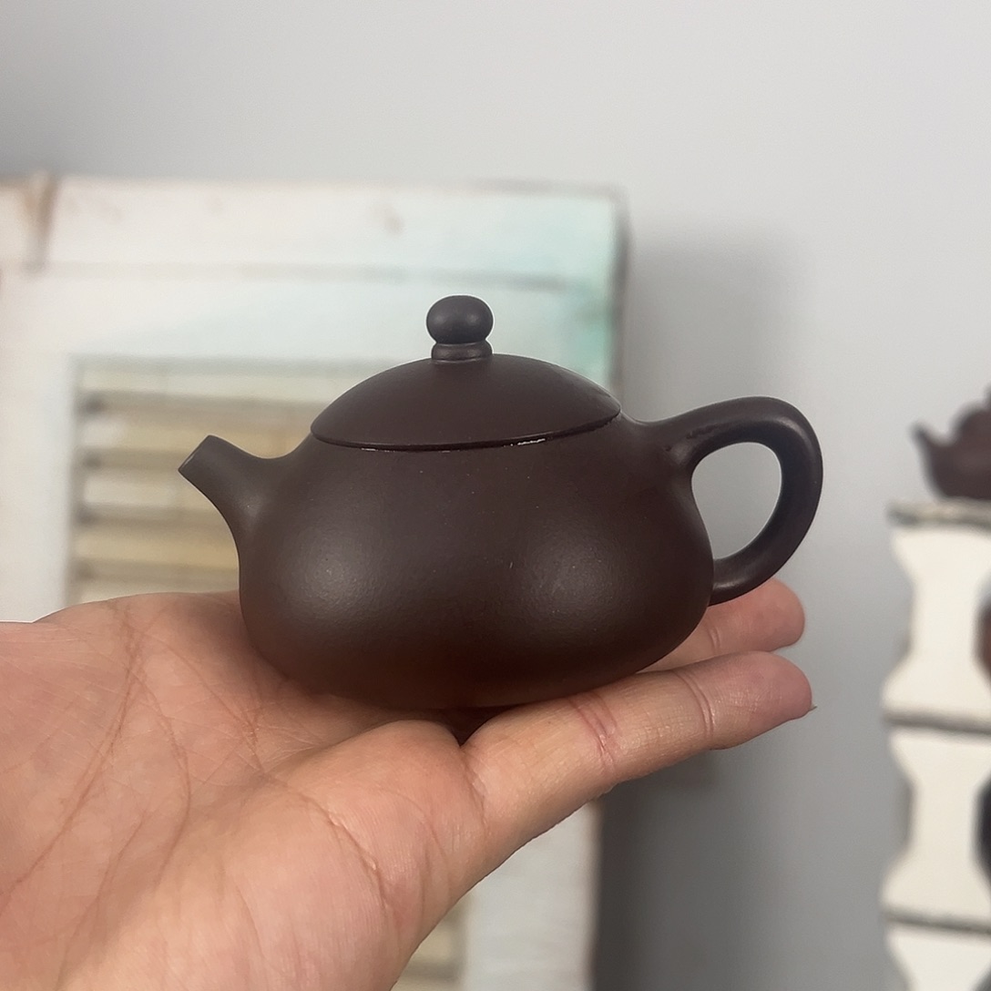 紫砂茶壶80目紫泥纳瓢