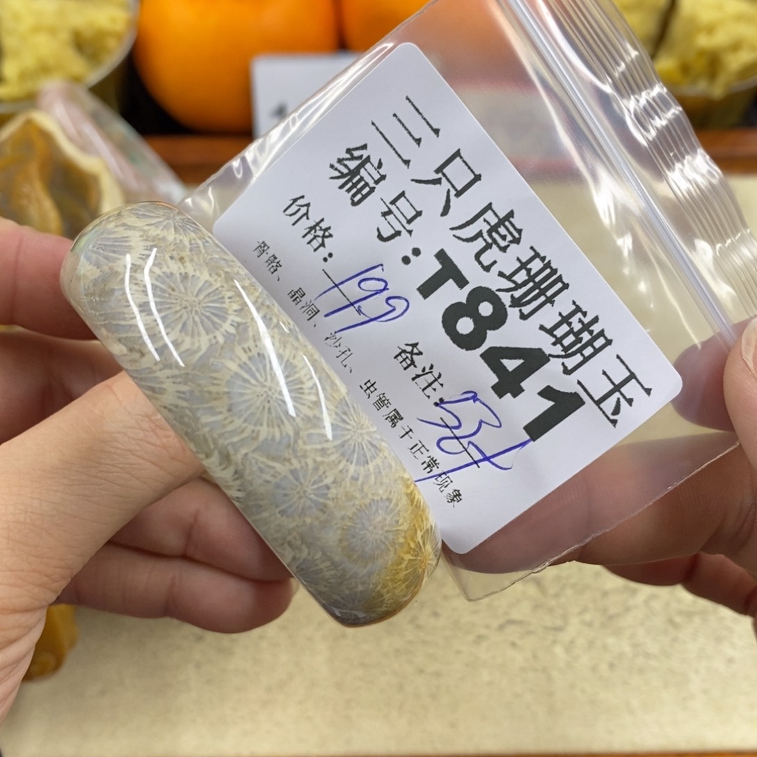 硅化珊瑚（珊瑚玉）1未镶嵌?****