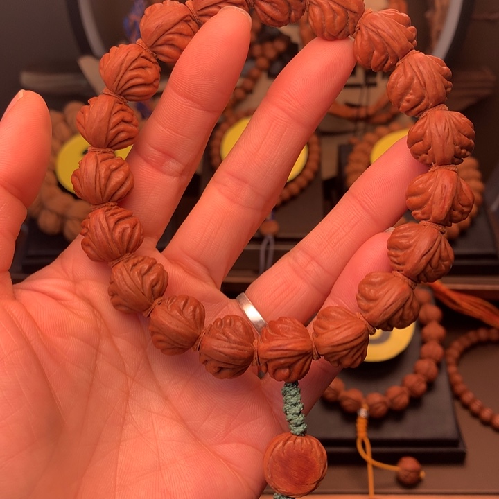 桃核吊坠野生红魔16