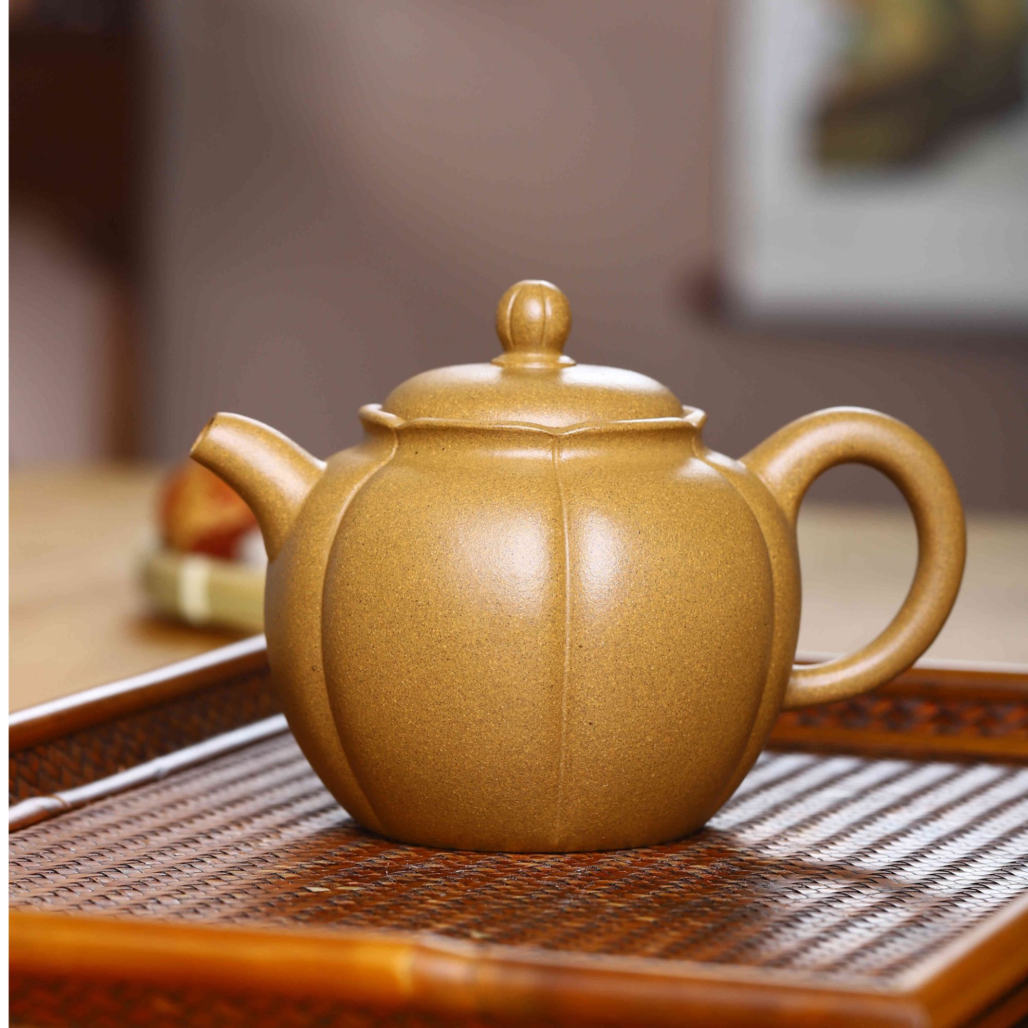 宜兴原矿段泥毛料老段泥菊蕊茶壶280cc纯手工手制筋纹全手工