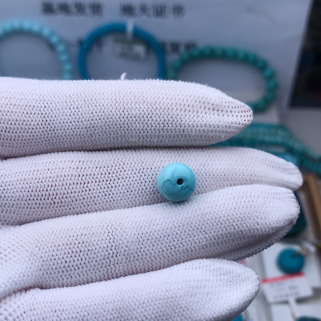 绿松石未镶嵌高瓷高色