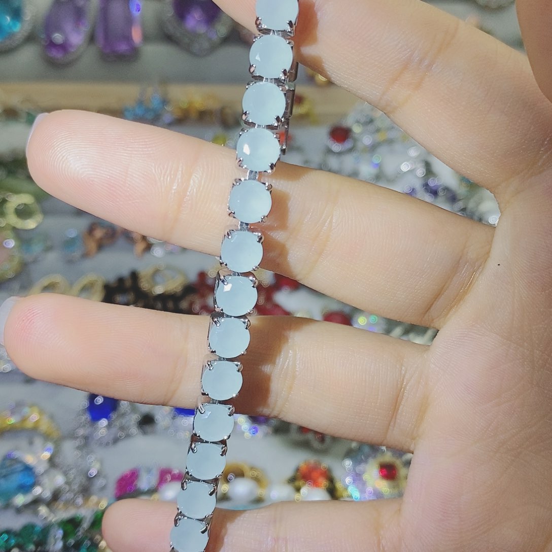 【闪购商品】托帕石耳饰银S925镶嵌