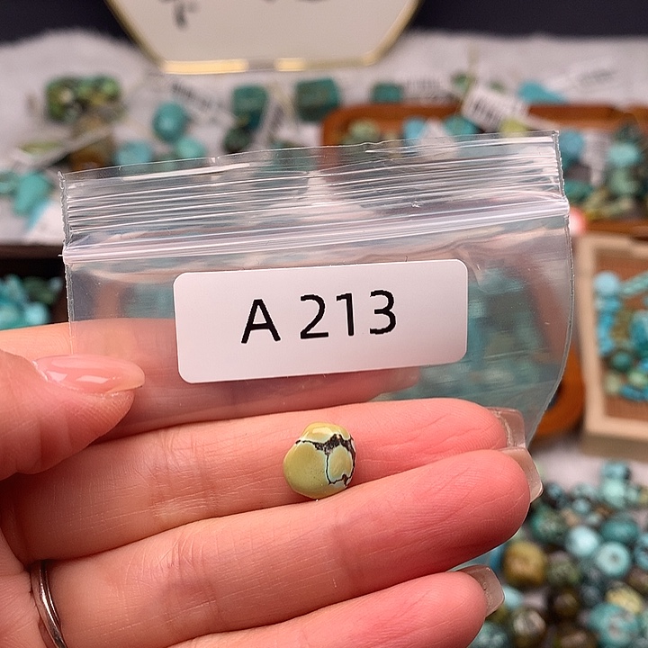 绿松石未镶嵌扣子扣子