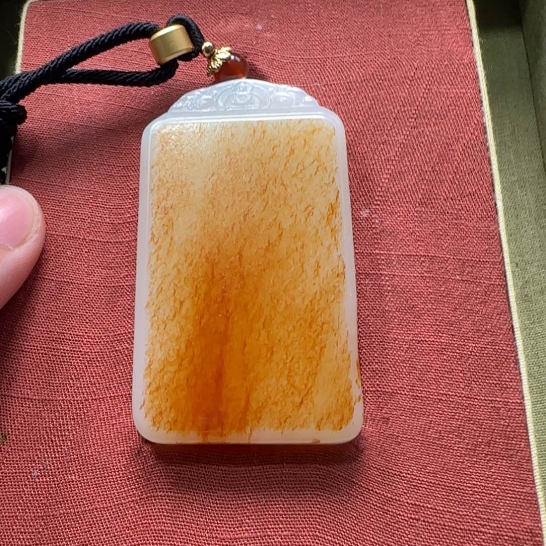 和田玉未镶嵌挂件