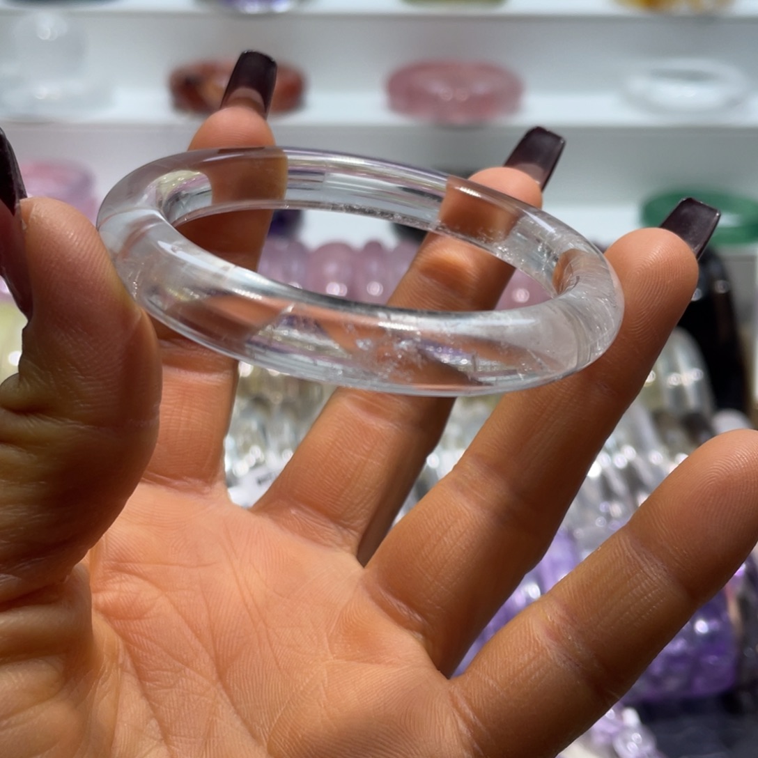 水晶手镯56.5圈口26号未镶嵌