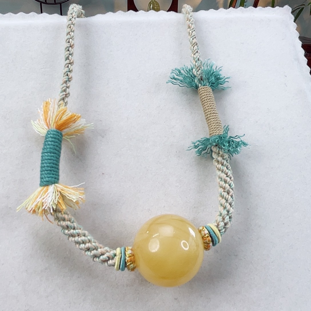 蜜蜡颈饰未镶嵌蜜蜡25.5