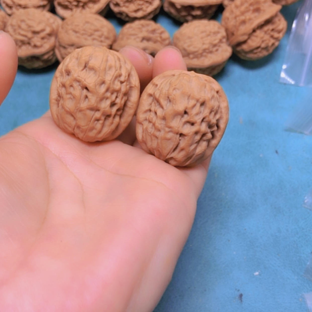 【闪购商品】把件核桃31甲骨纹修尖