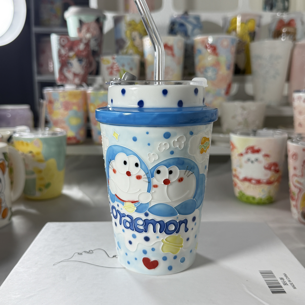 景德镇手绘随行杯玉泥款网红
