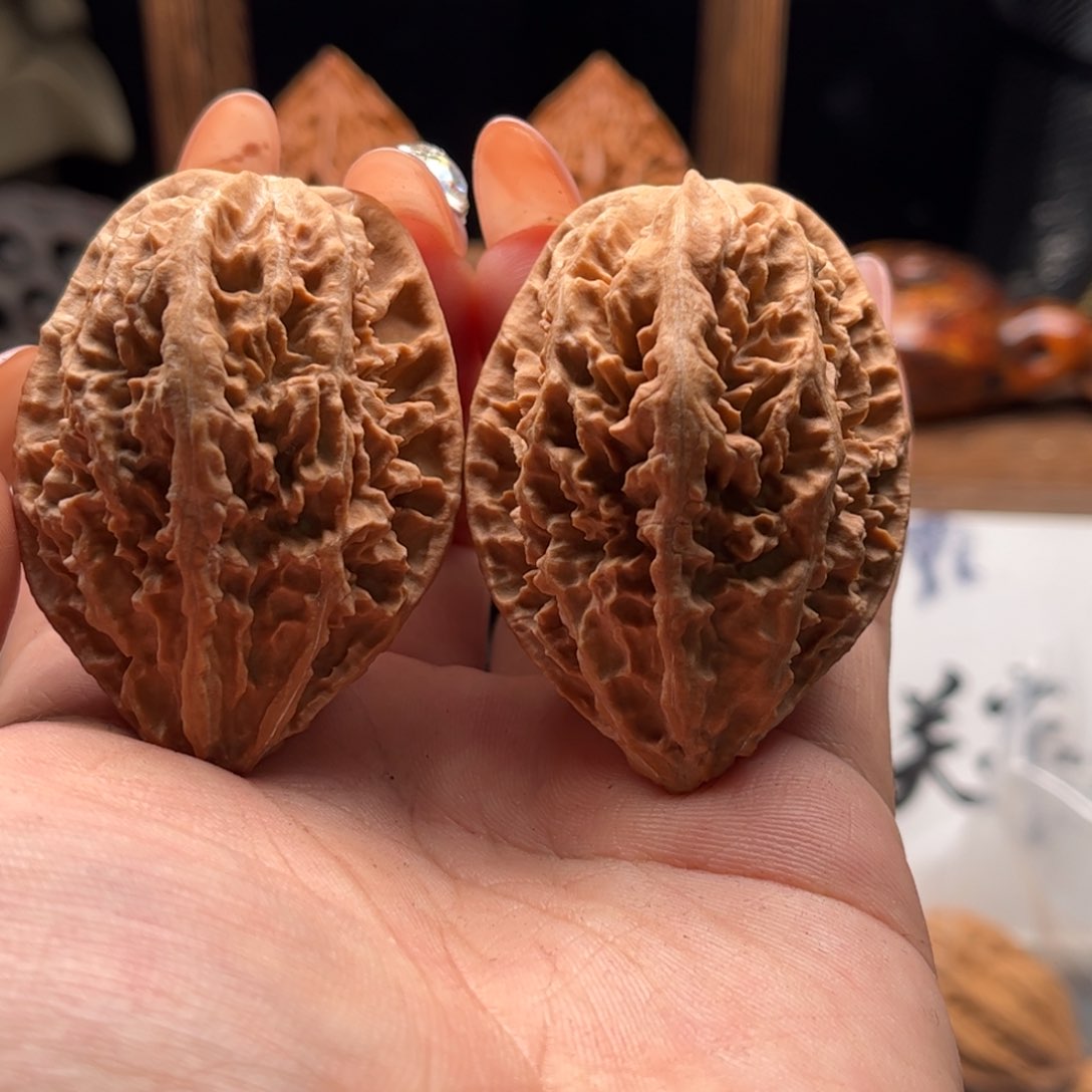 文玩核桃把件关东木子家楸大胖85