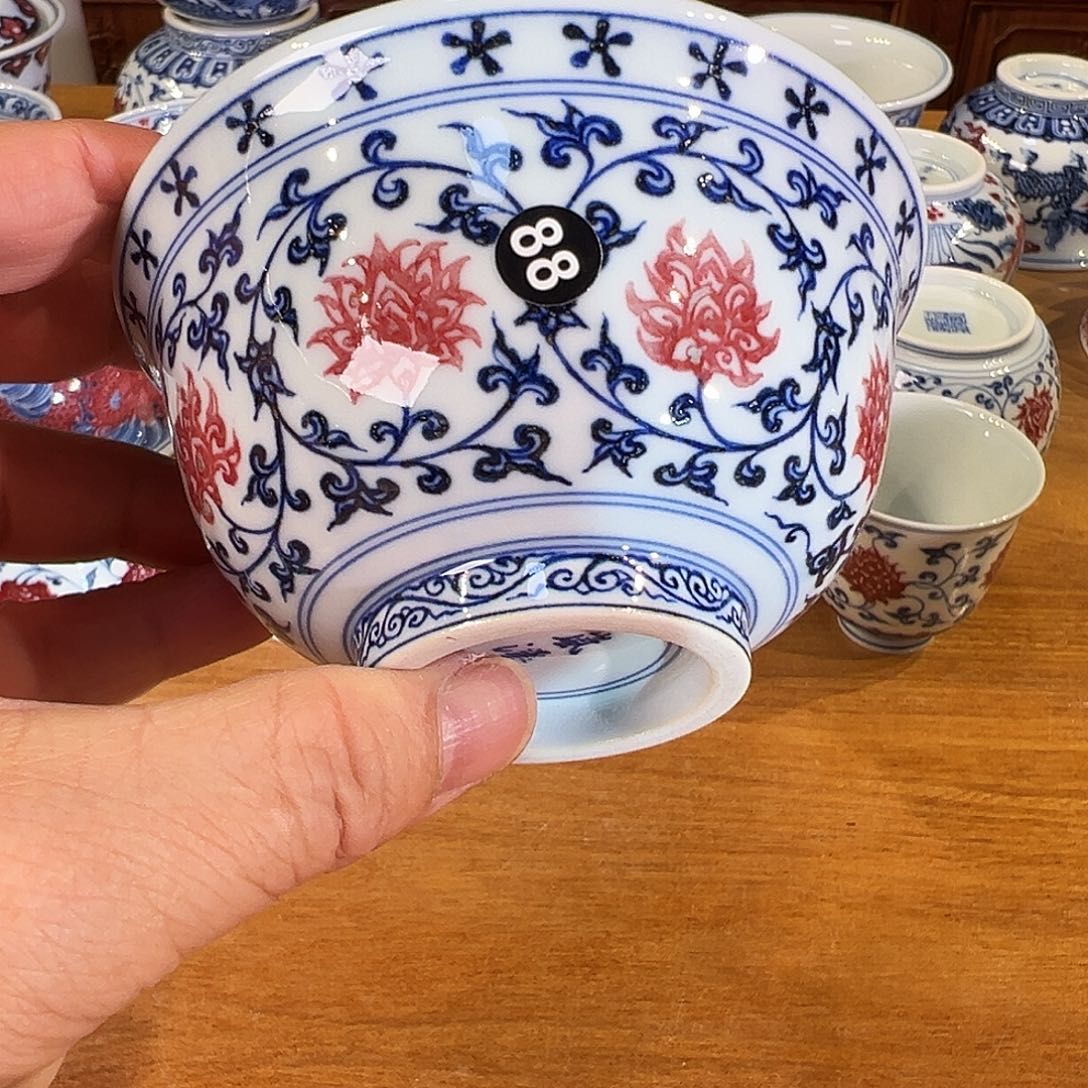 景德镇原矿釉里红陶瓷