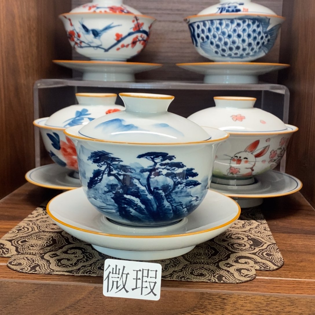 釉下彩手工绘制手工绘制